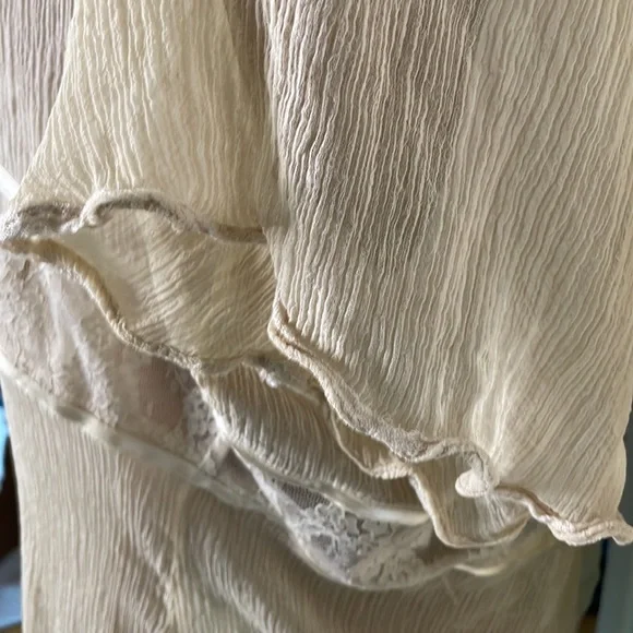 Free people sheer lace blouse large - Picture 5 of 6